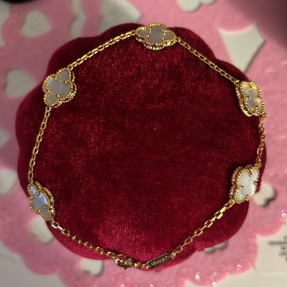 Tobillera 18 k gold plated de flor - Picture 3 of 4